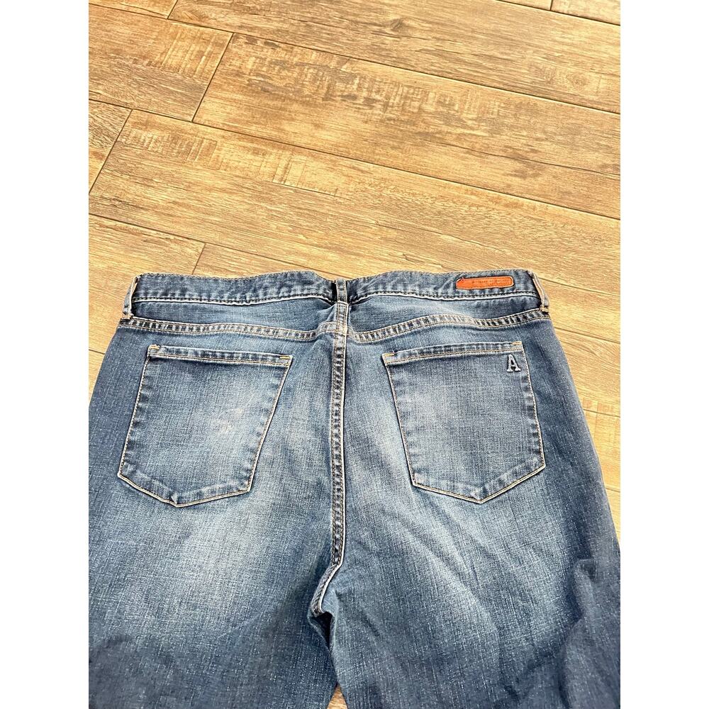 Articles Of Society Jeans Sz 31 Blue Denim Stretch Mid-Rise Straight Leg Zip Fly - Picture 4 of 8